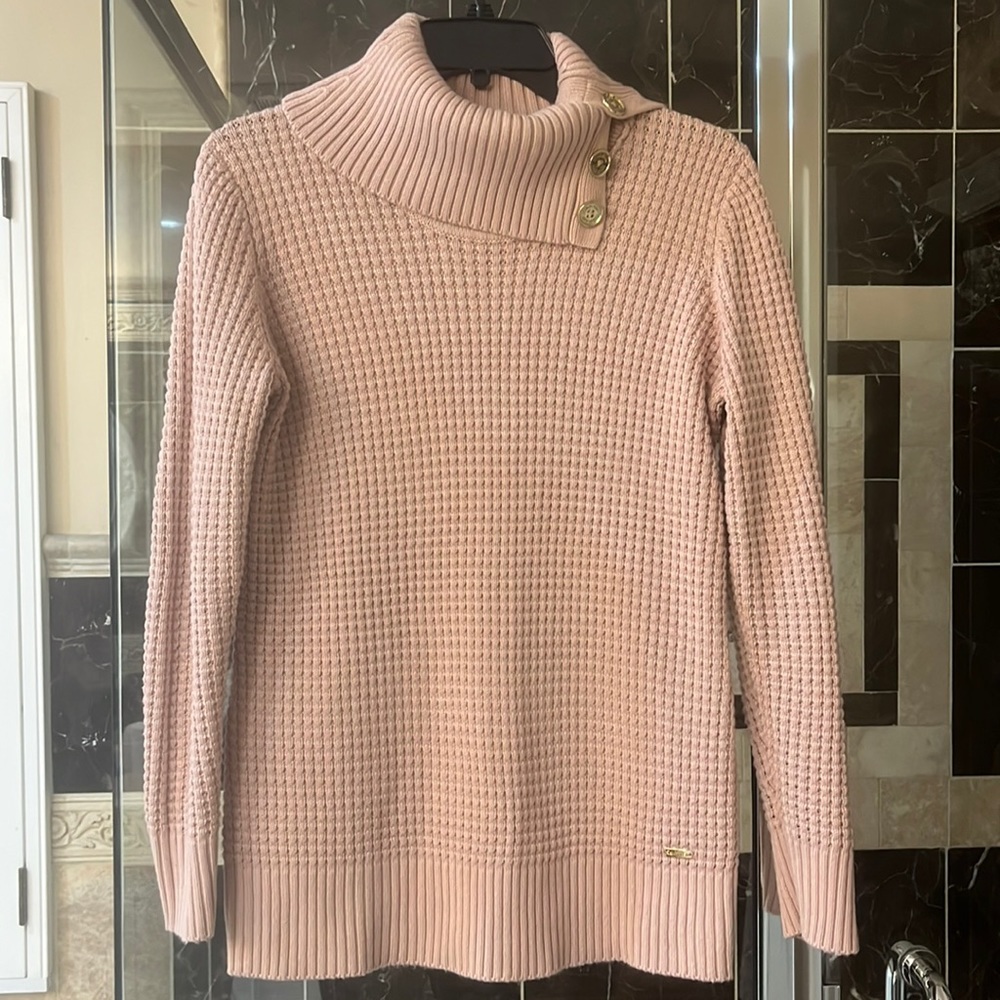 Calvin Klein dusty rose sweater, size S, NWOT. Never worn.